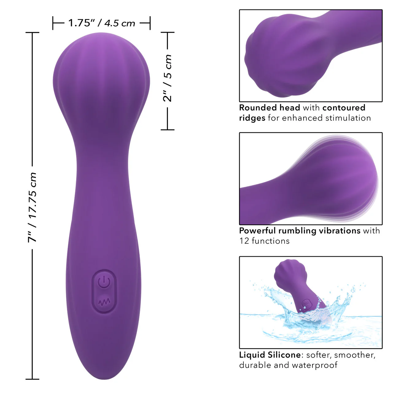 Masajeador Stella™ Liquid Silicone O Wand - Image 4