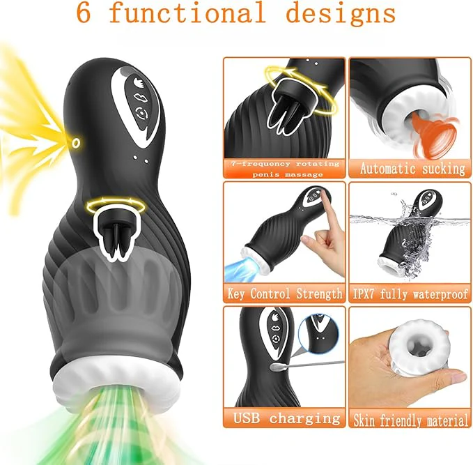 Masturbador Dragon Spin Suction & Vibrator - Image 5