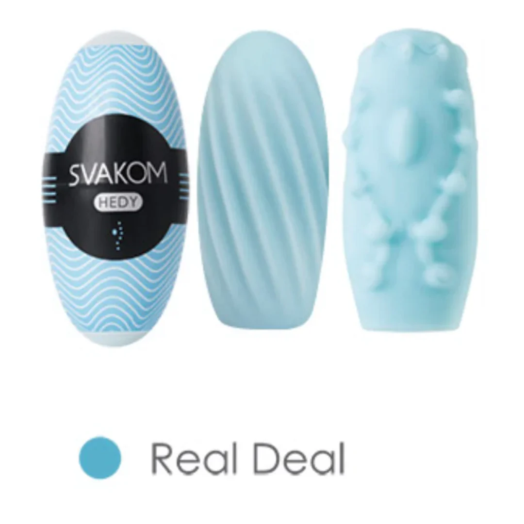 Huevo Masturbador Hedy Blue Caja con 6 Svakom