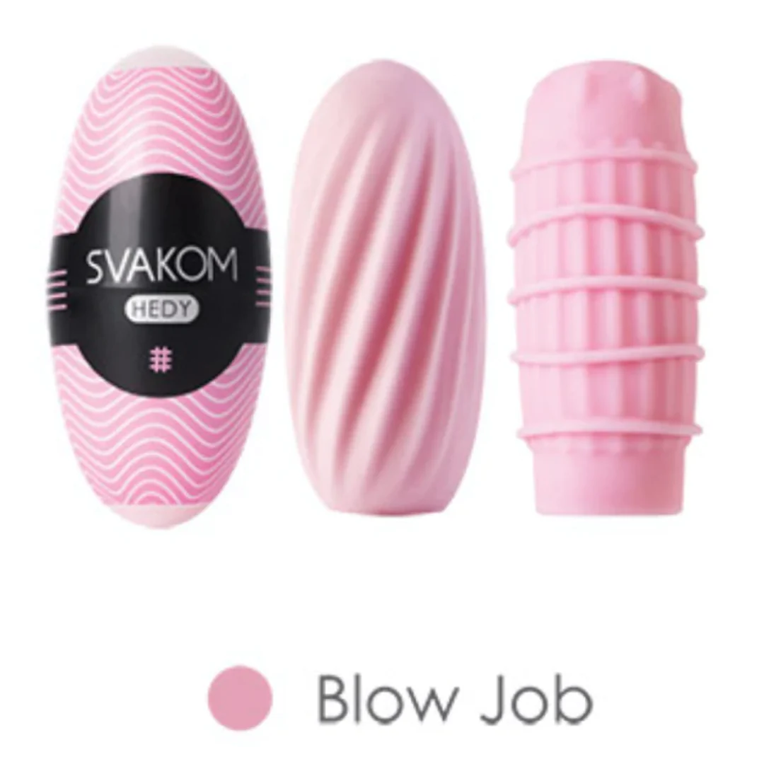 Huevo Masturbador Hedy Pale Pink Caja con 6 Svakom