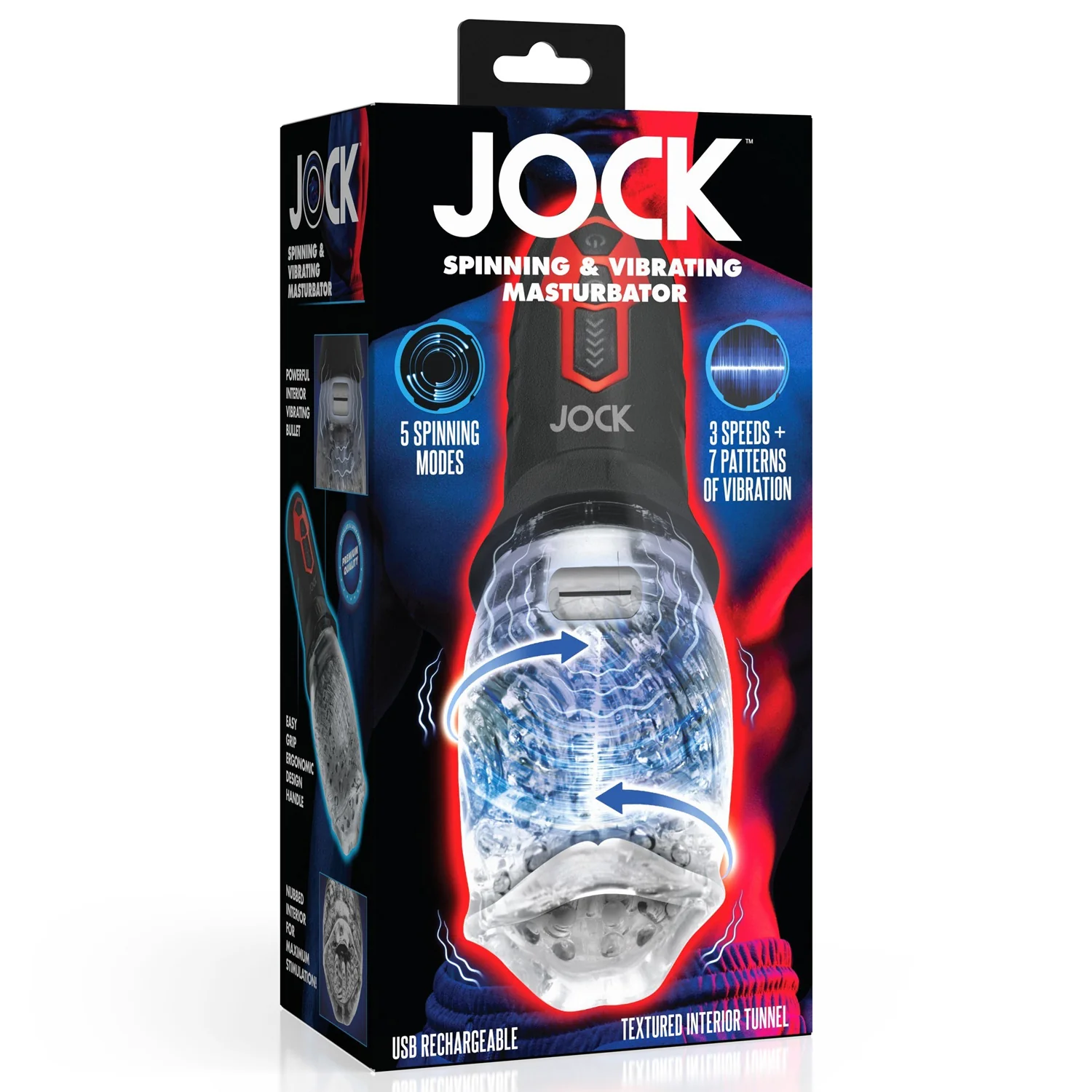 Masturbador Jock Spinning and Vibrating Masturbator - Image 2
