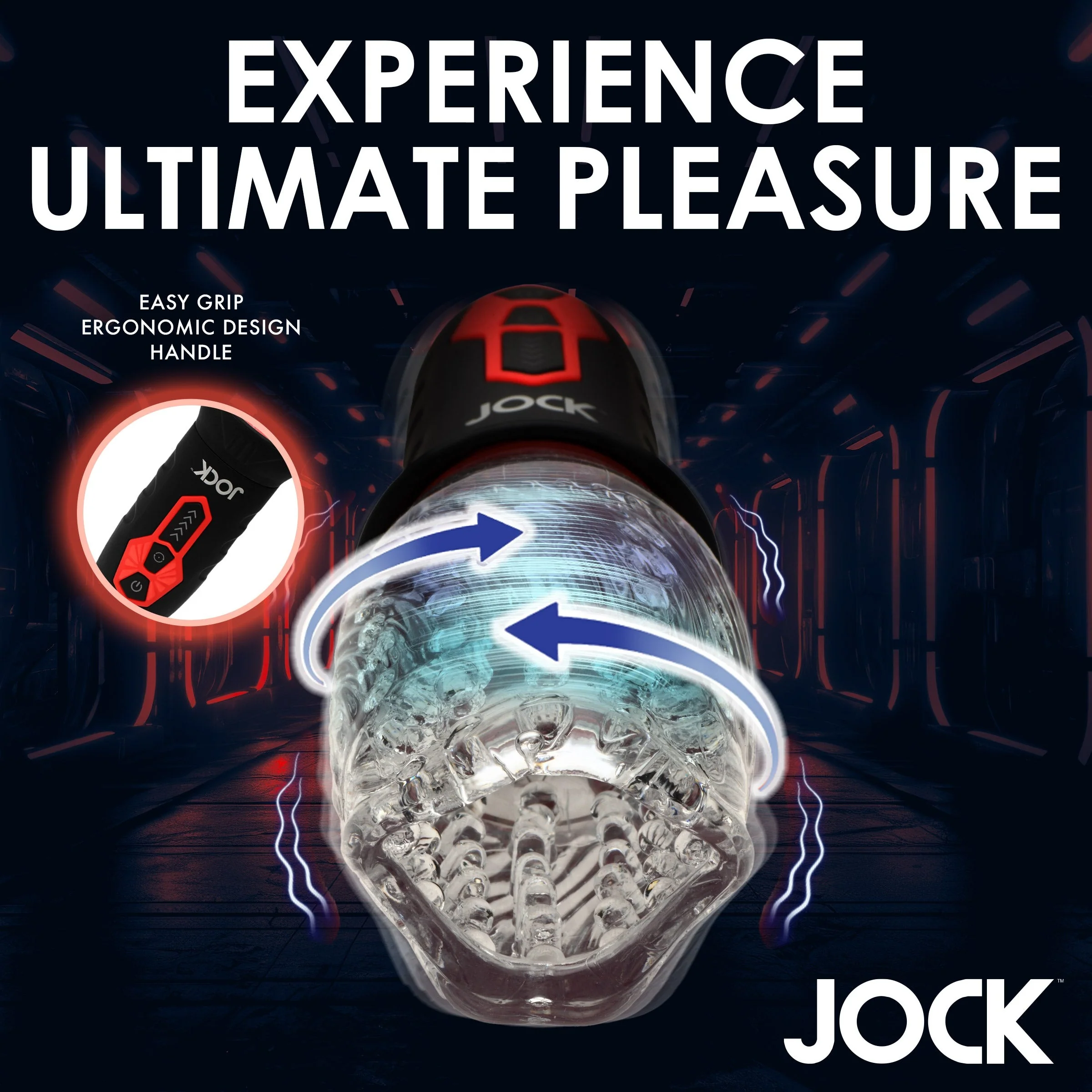 Masturbador Jock Spinning and Vibrating Masturbator - Image 6
