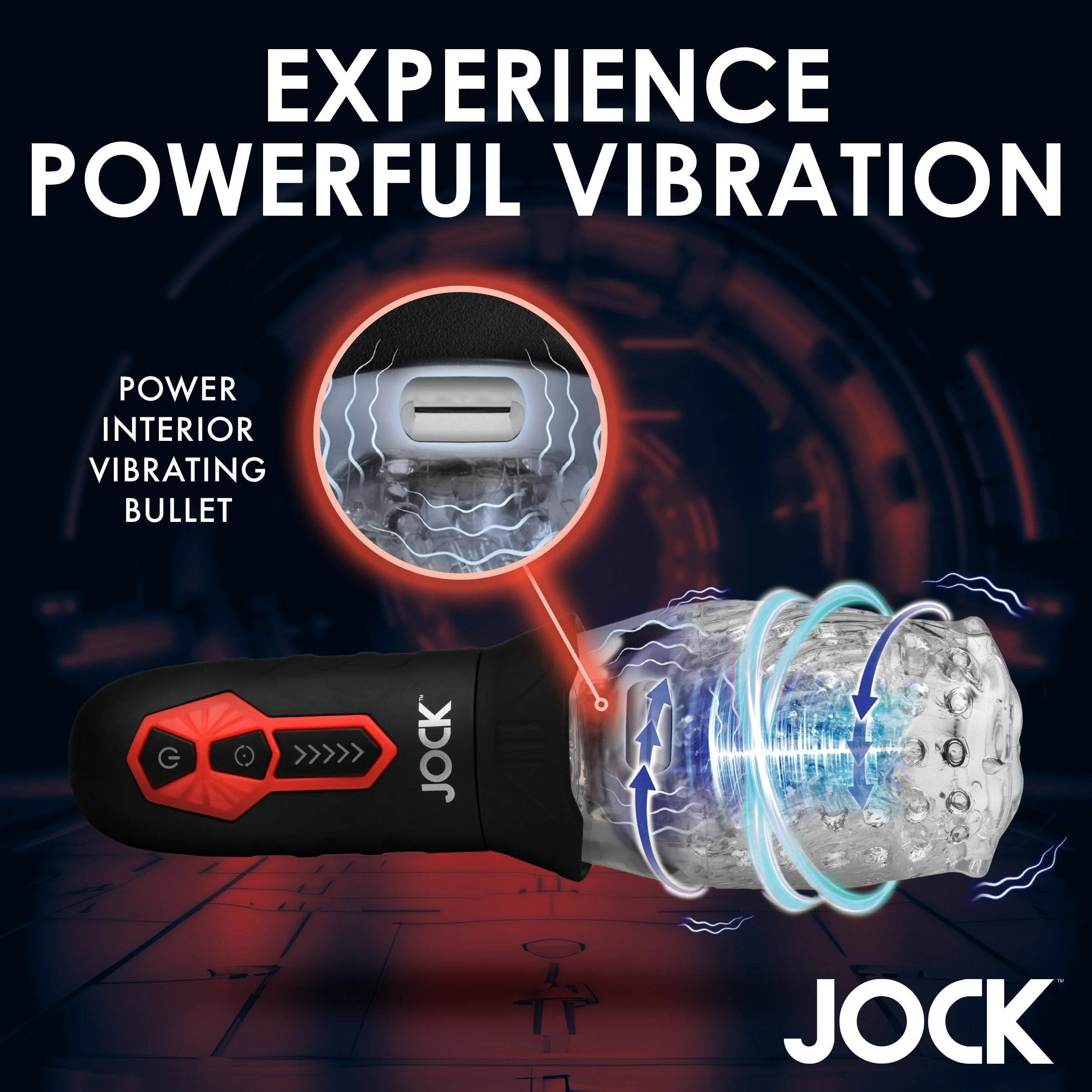 Masturbador Jock Spinning and Vibrating Masturbator - Image 7
