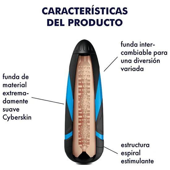 Funda Satisfyer Men Sleeve-Kinky Waves - Image 2