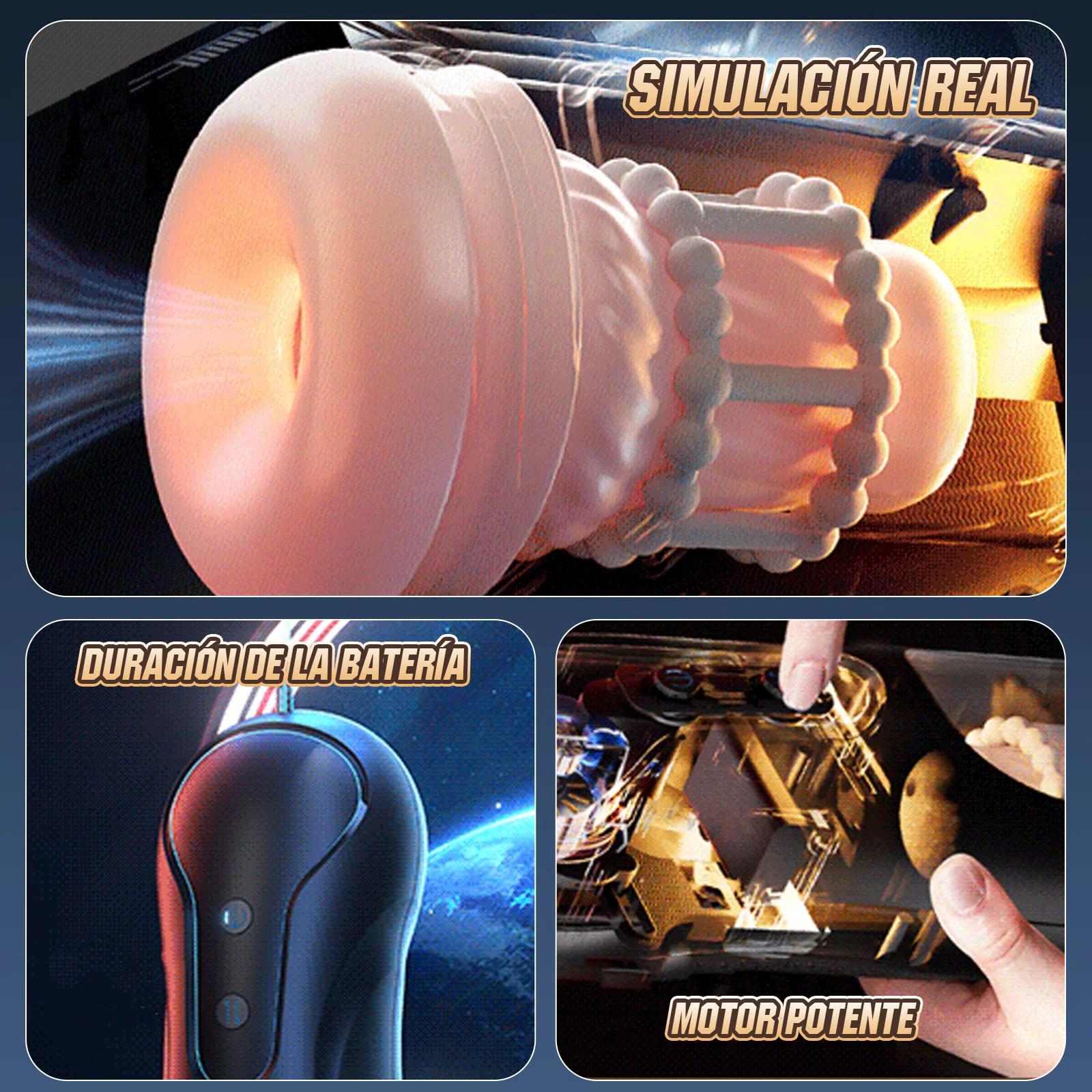 Masturbador Telescopic Deep Throat Orgasm - Image 3