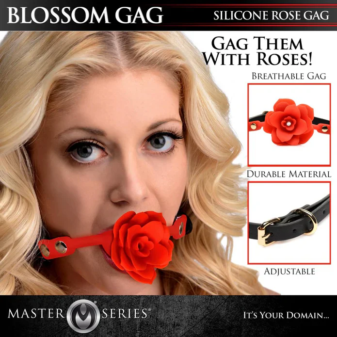 Mordaza Blossom Gag Silicone Rose Gag - Image 5