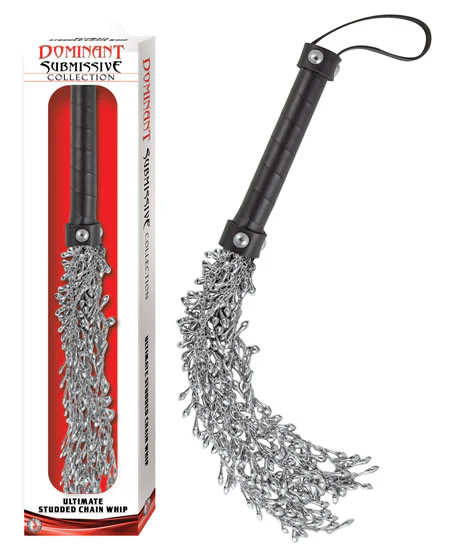 Látigo Ultimate Studded Chain Whip - Dominant Submissive Collection
