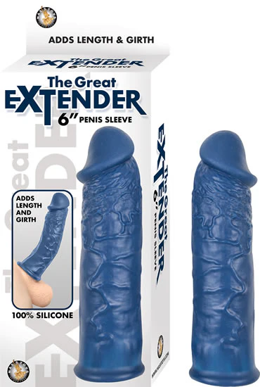 Extensión The Great Extender 6" Penis Sleeve Blue