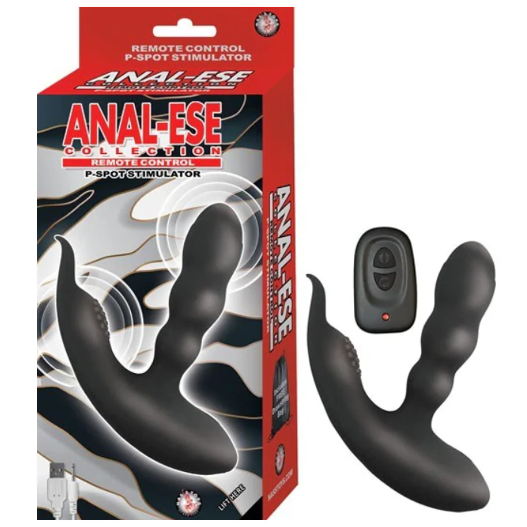 Masajeador de Próstata Anal Ese Collection Remote Control P-Spot Stimulator Black