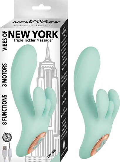 Vibrador Triple Tickler Massager Aqua