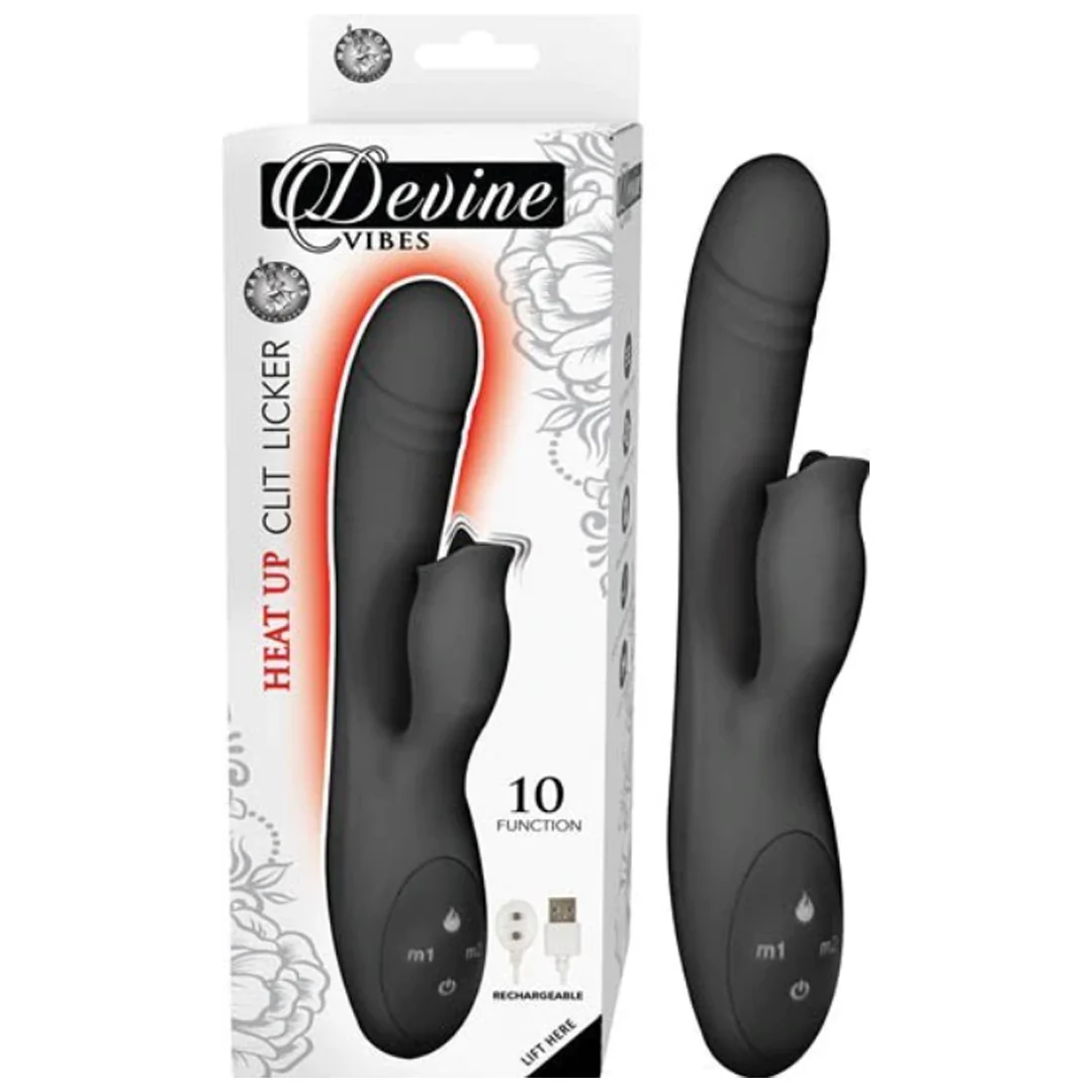 Vibrador Heat Up Clit Licker Black