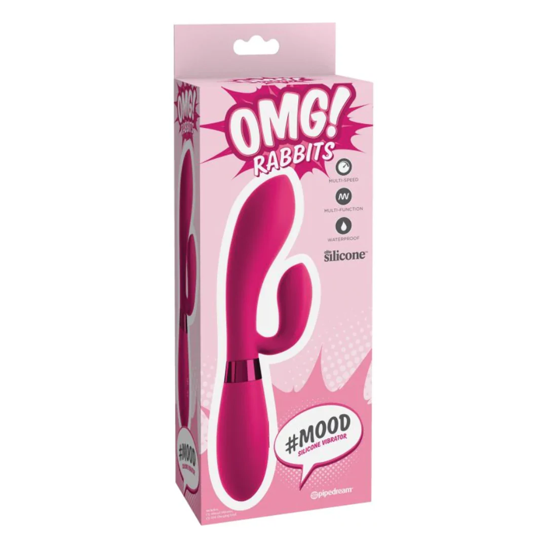 Vibrador Omg! Rabbits #Mood Silicone Vibrator - Pink