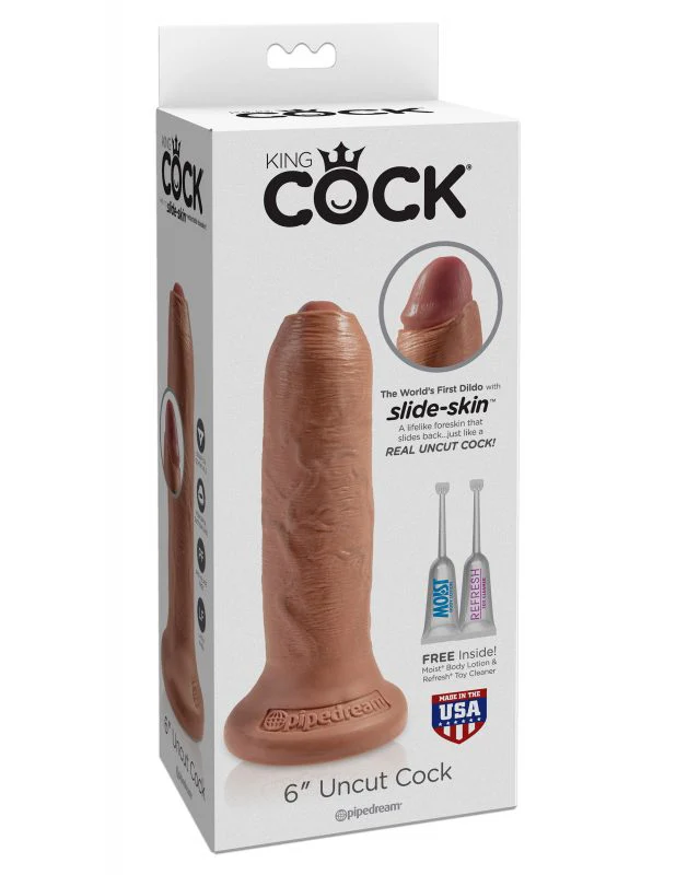 Dildo King Cock -15 cm Uncut Tan
