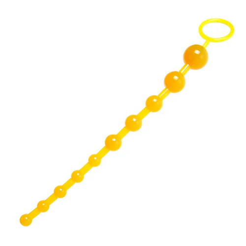 Perlas Yellow Anal Beads - Image 2