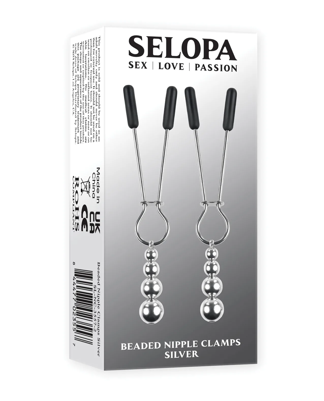 Pezonera Nipple Clamps Silver- Selopa - Image 2