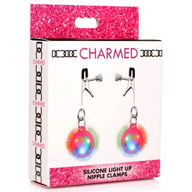 Pinzas Pezones Light Up Pink Nipple Clamps - Image 4