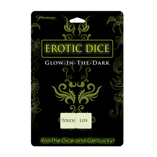 Dados Pipedream Erotic Dice - Glow In The Dark