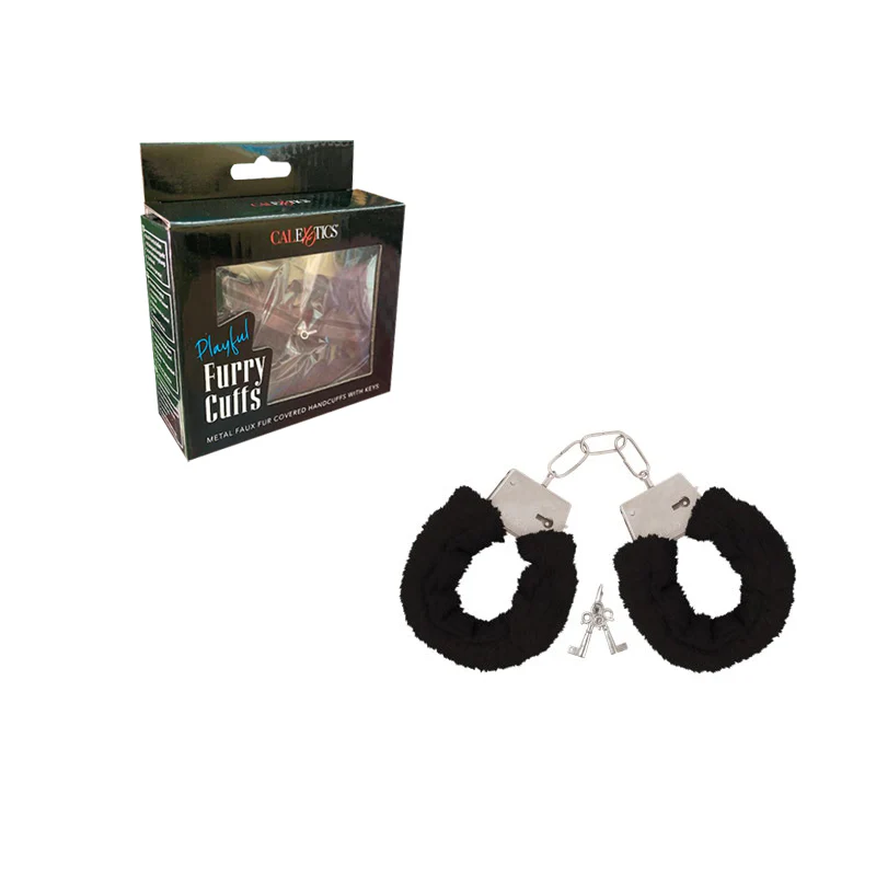 Esposas Playful Furry Cuffs- Black