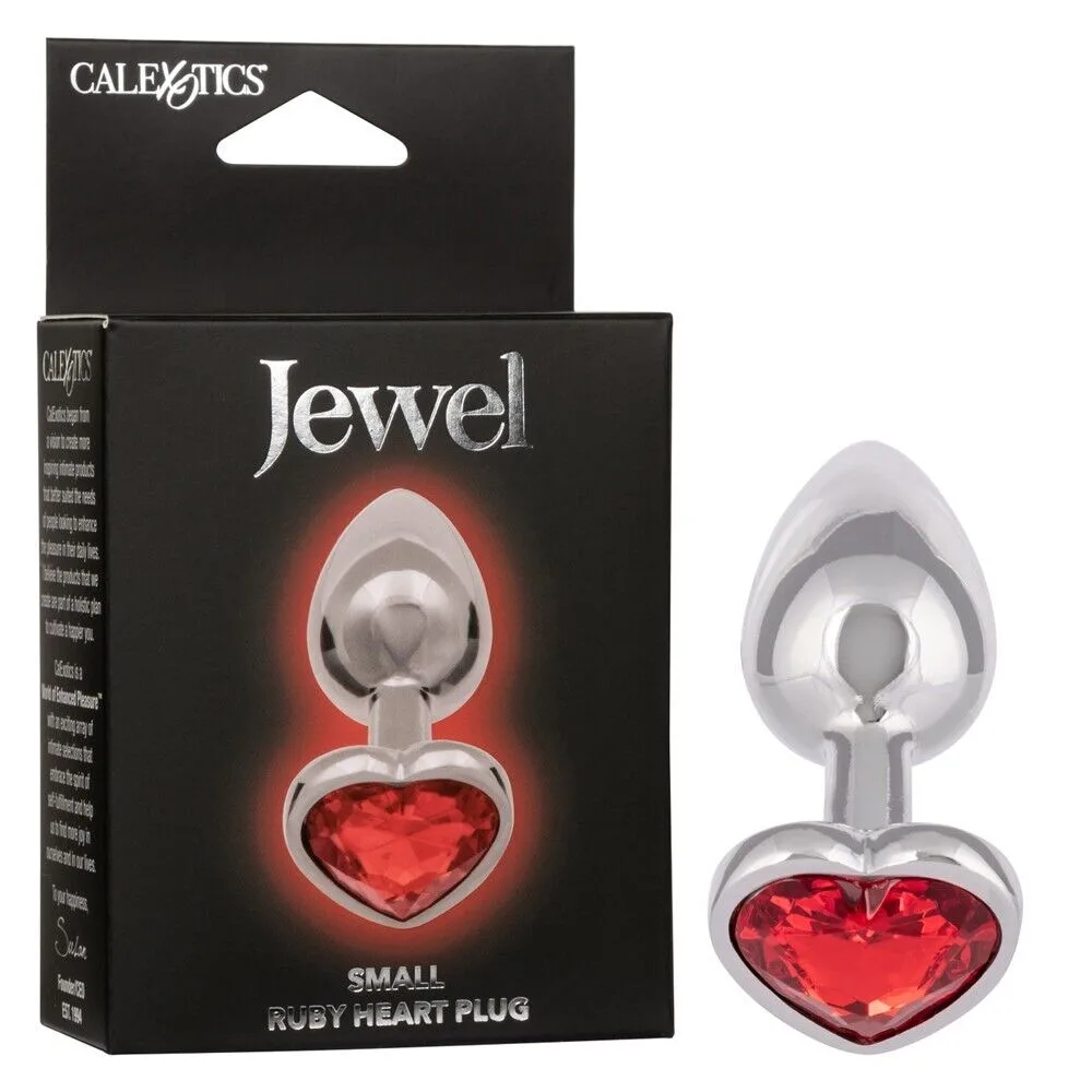 Plug Anal Jewel Ruby Heart Plug - Small