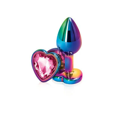 Plug Rear Assets Multicolor Heart Pink - Mediano