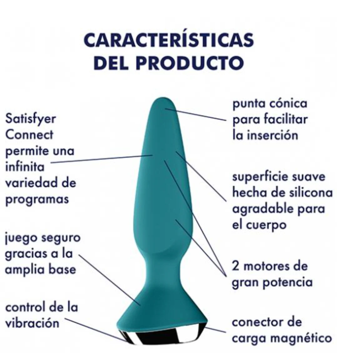 Plug Satisfyer Plug-ilicious 1 - Petrol - Image 2