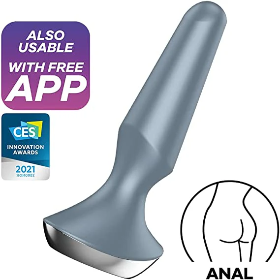 Plug Satisfyer Plug-ilicious 2 - Ice Blue