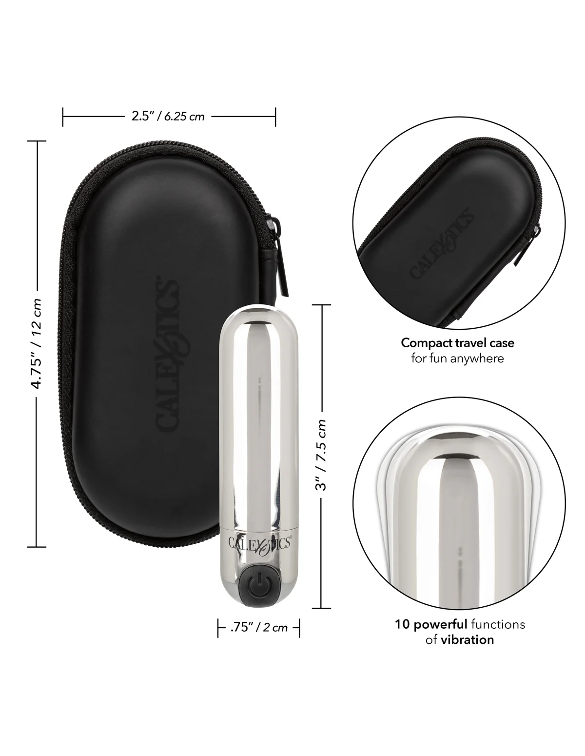 Rechrg Hideaway Bullet - Silver - Image 3
