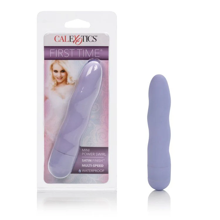 Vibrador First Time Mini Power Swirl Purple