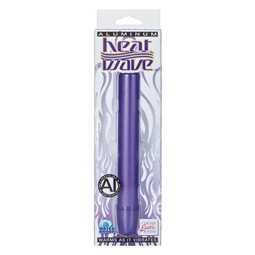 Vibrador Calexotics Aluminum Heat Wave Standard Massager, 7.5in. Purple
