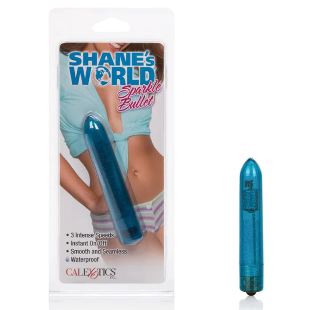 Vibrador Bala Shane's World Sparkle Bullet Blue