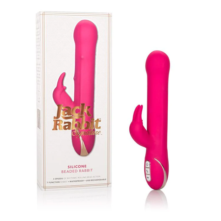 Vibrador Jack Rabbit Signature Silicone Beaded Rabbit Pink