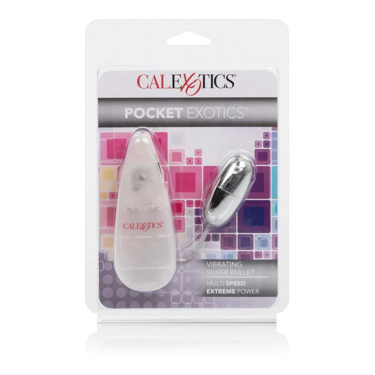 Vibrador Pocket Exotics Vibrating Silver Bullet