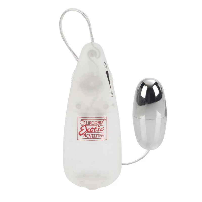 Vibrador Bala Slim Teardrop Bullets Clear