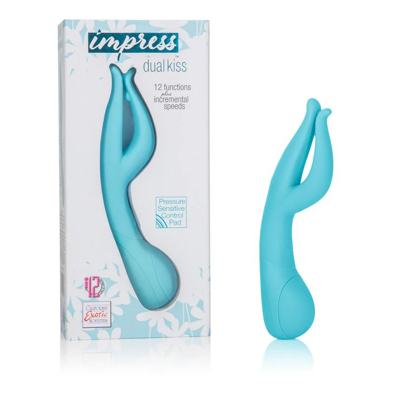 Vibrador Impress Dual Kiss Blue