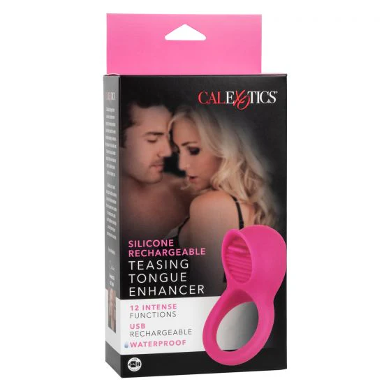 Anillo Silicone Rechargeable Teasing Tongue Enhancer