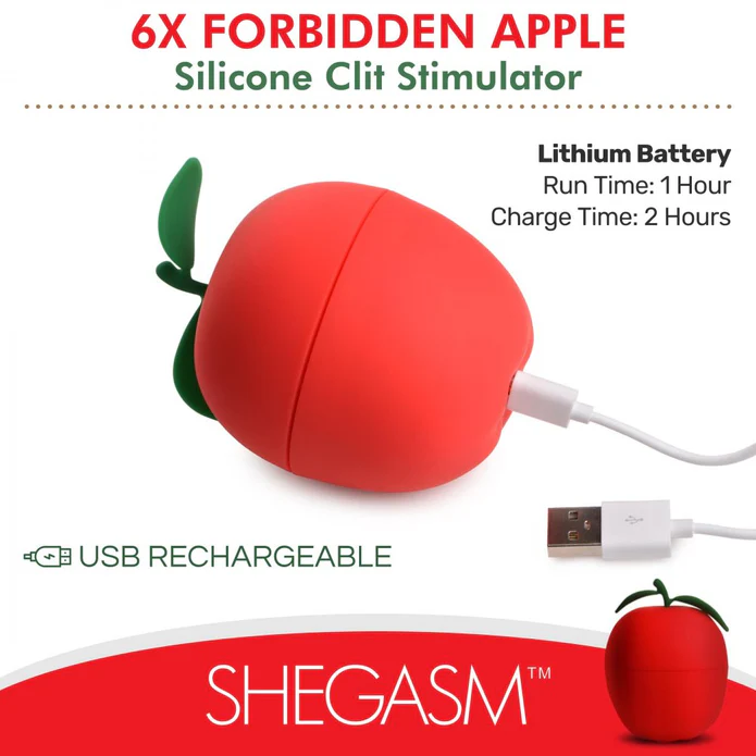 Succionador 6X Forbidden Apple Silicone Clit Stimulator - Image 5
