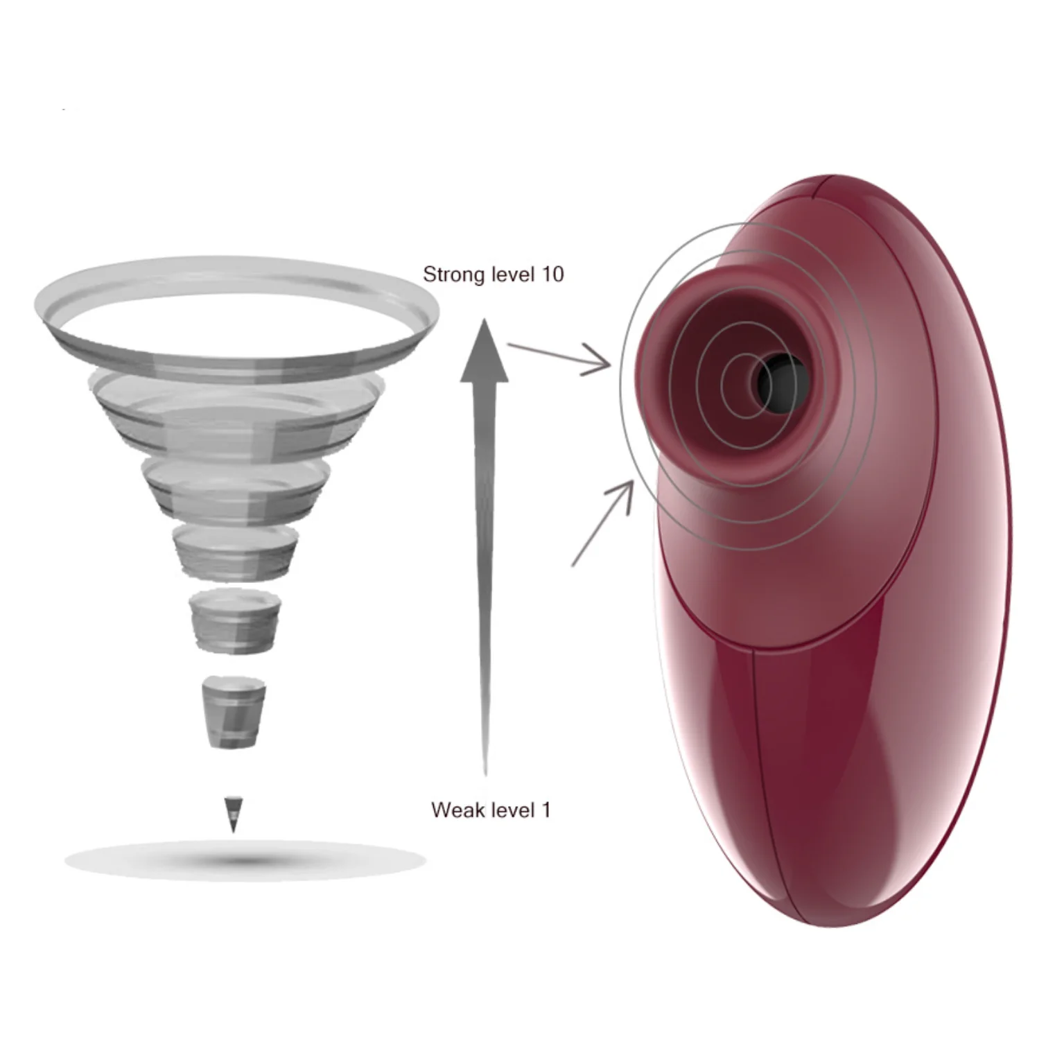 Succionador Elegance Burgundy - Image 3