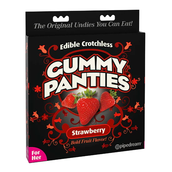 Tanga Edible Gummy Panties Strawberry For Her