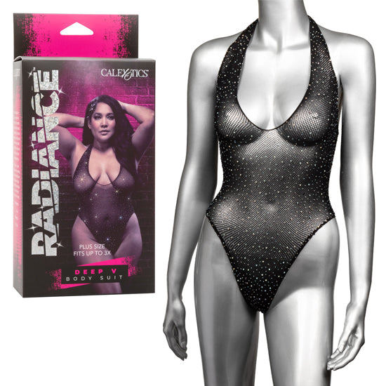 Teddy Radiance Deep V Bodysuit - Plus Size