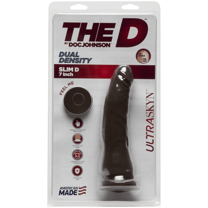 Dildo The D Ultraskyn 7" (Chocolate)