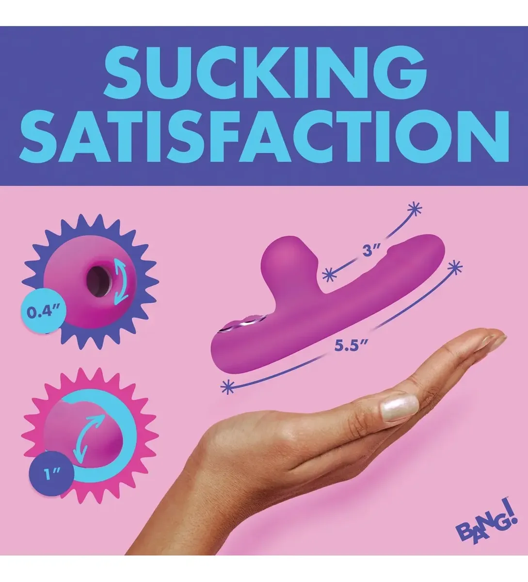 Vibrador Bang Mini Suction Rabbit Vibrator - Image 5