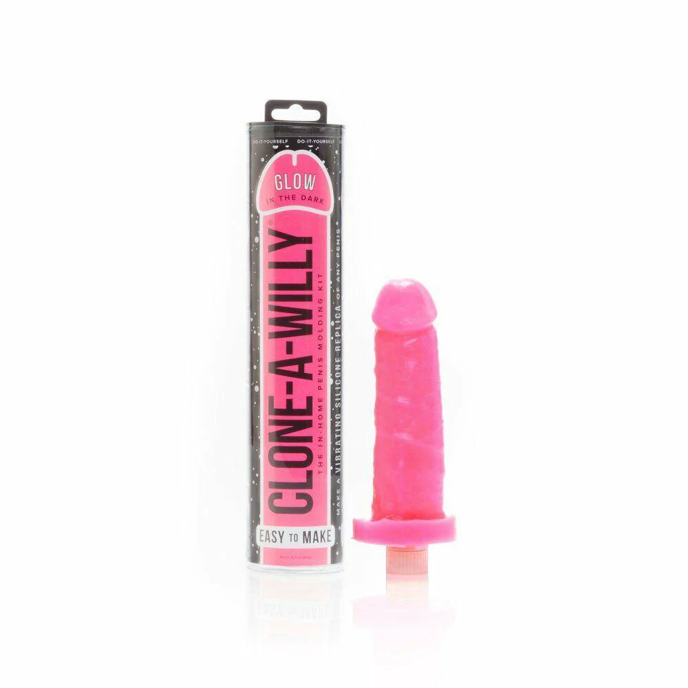 Dildo Kit Molde de Penes Glow in the Dark Hot Pink - Image 3