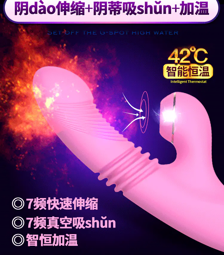 Vibrador con Succionador de Clítoris Cake Sex Massager - Image 2