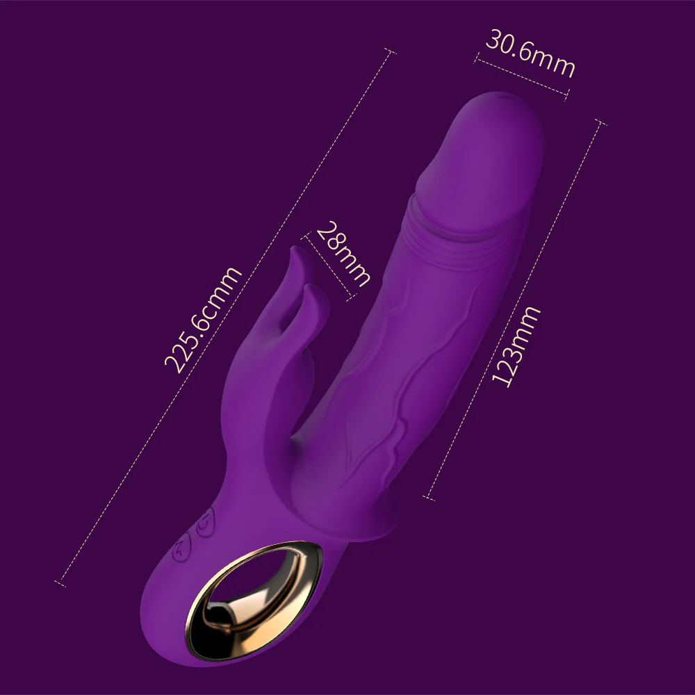 Vibrador Dildo Purple Rabbit - Image 2