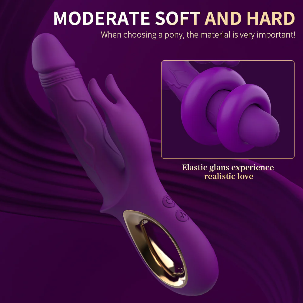 Vibrador Dildo Purple Rabbit - Image 9