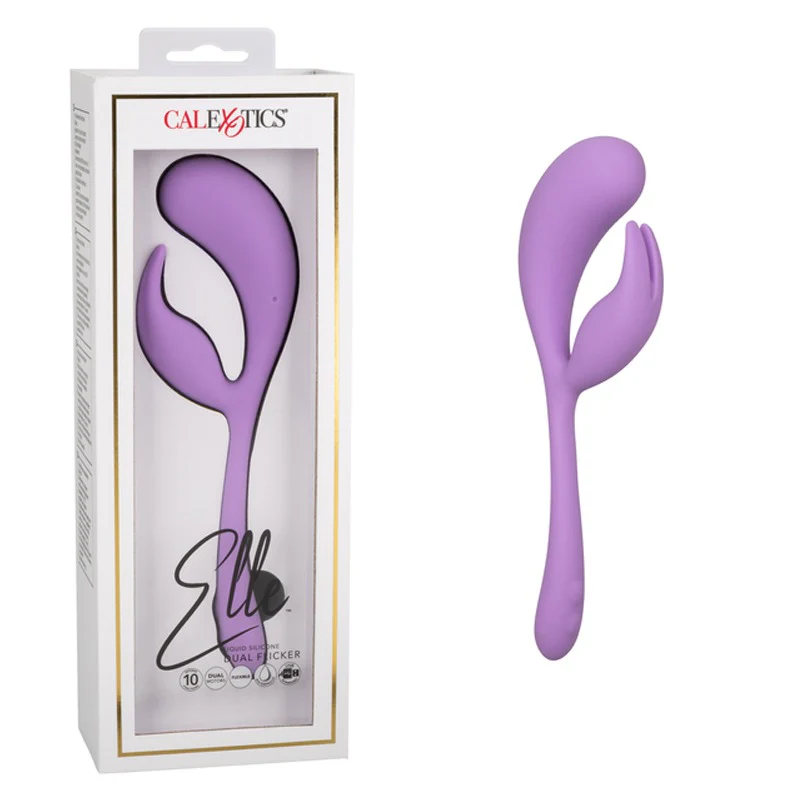 Vibrador Elle Liquid Silicone Dual Flicker