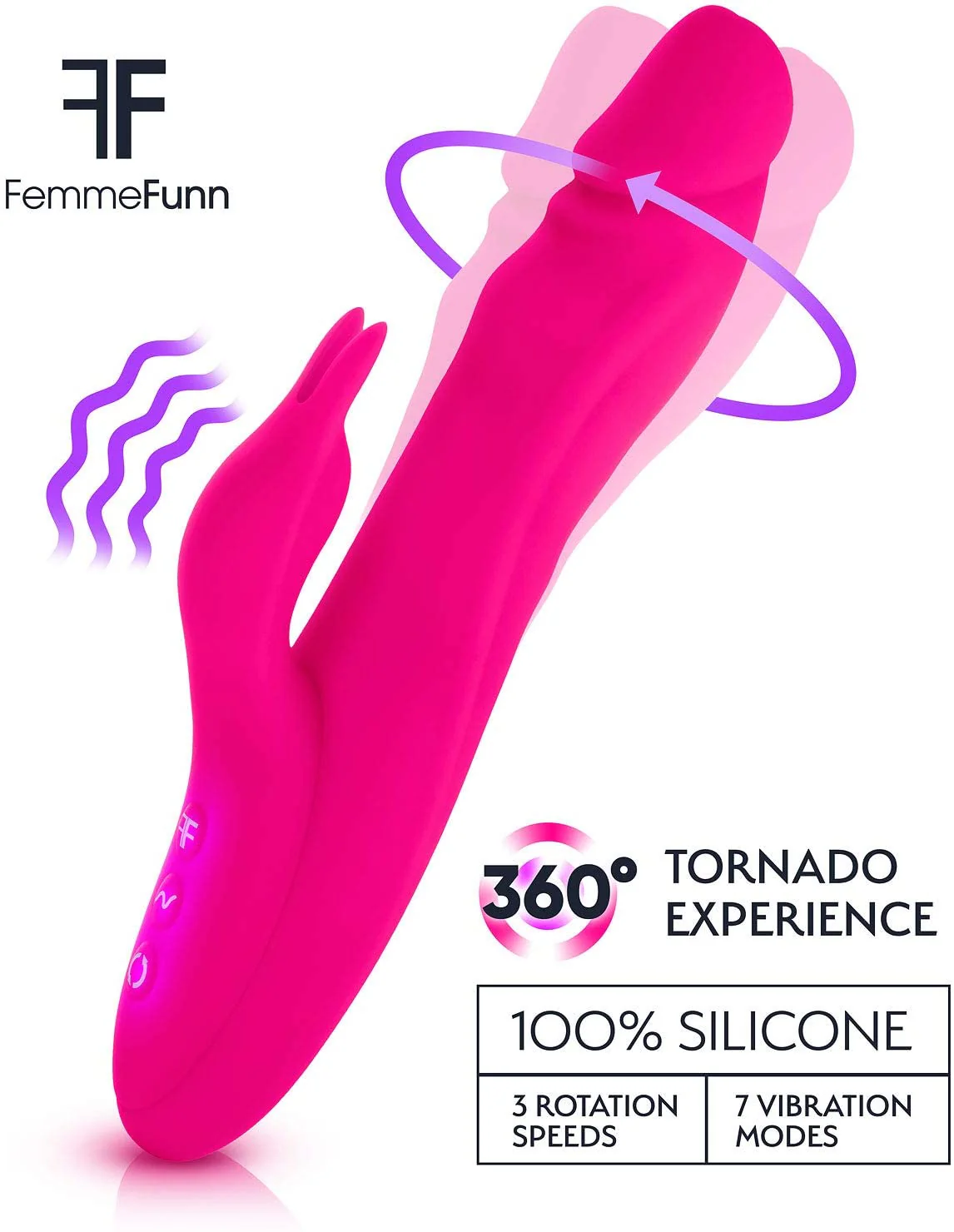Vibrador Femme Fun Booster Rabbit - Pink - Image 2