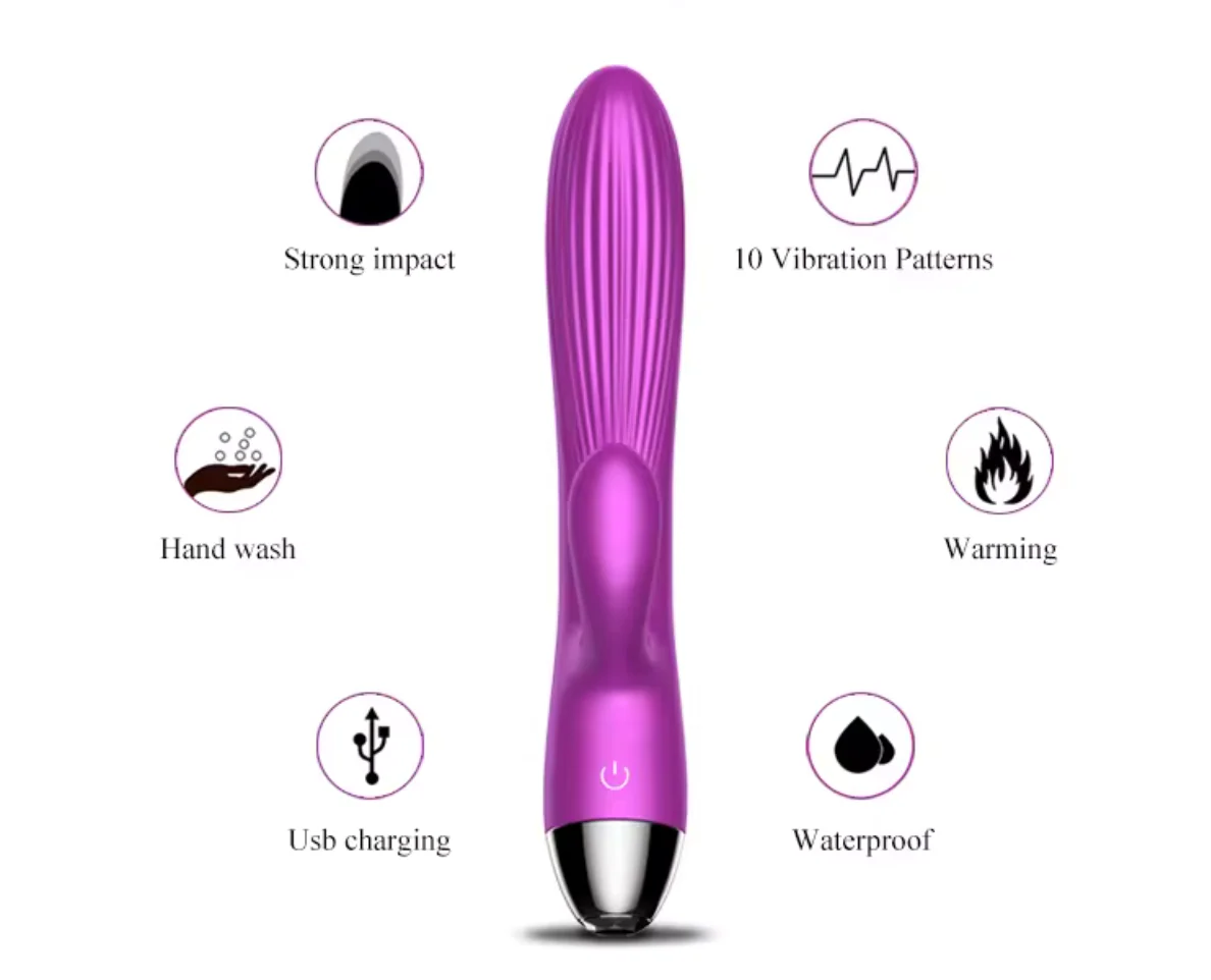 Vibrador Fox Purple Rabbit - Image 5