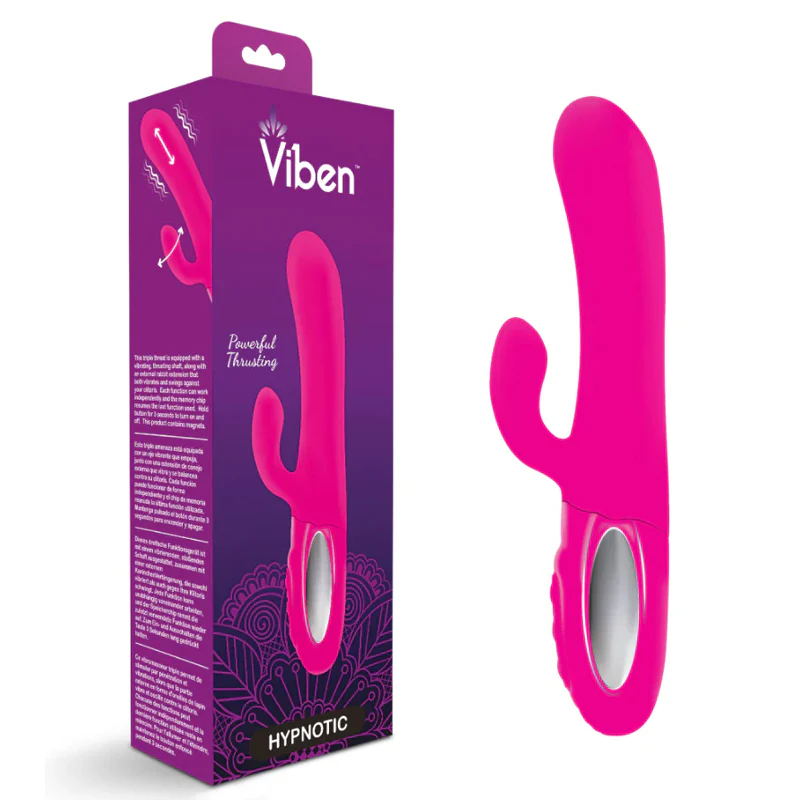 Vibrador Hypnotic - Hot Pink - Thrusting Rabbit W/ Swinging