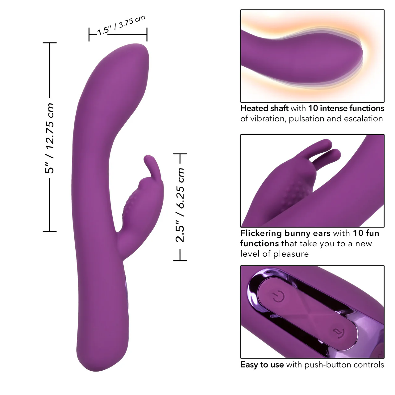 Vibrador Jack Rabbit® Elite Warming Rabbit - Image 4